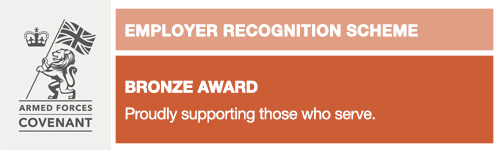 Armed Forces Covenant – Employer Recognition Scheme Bronze Award